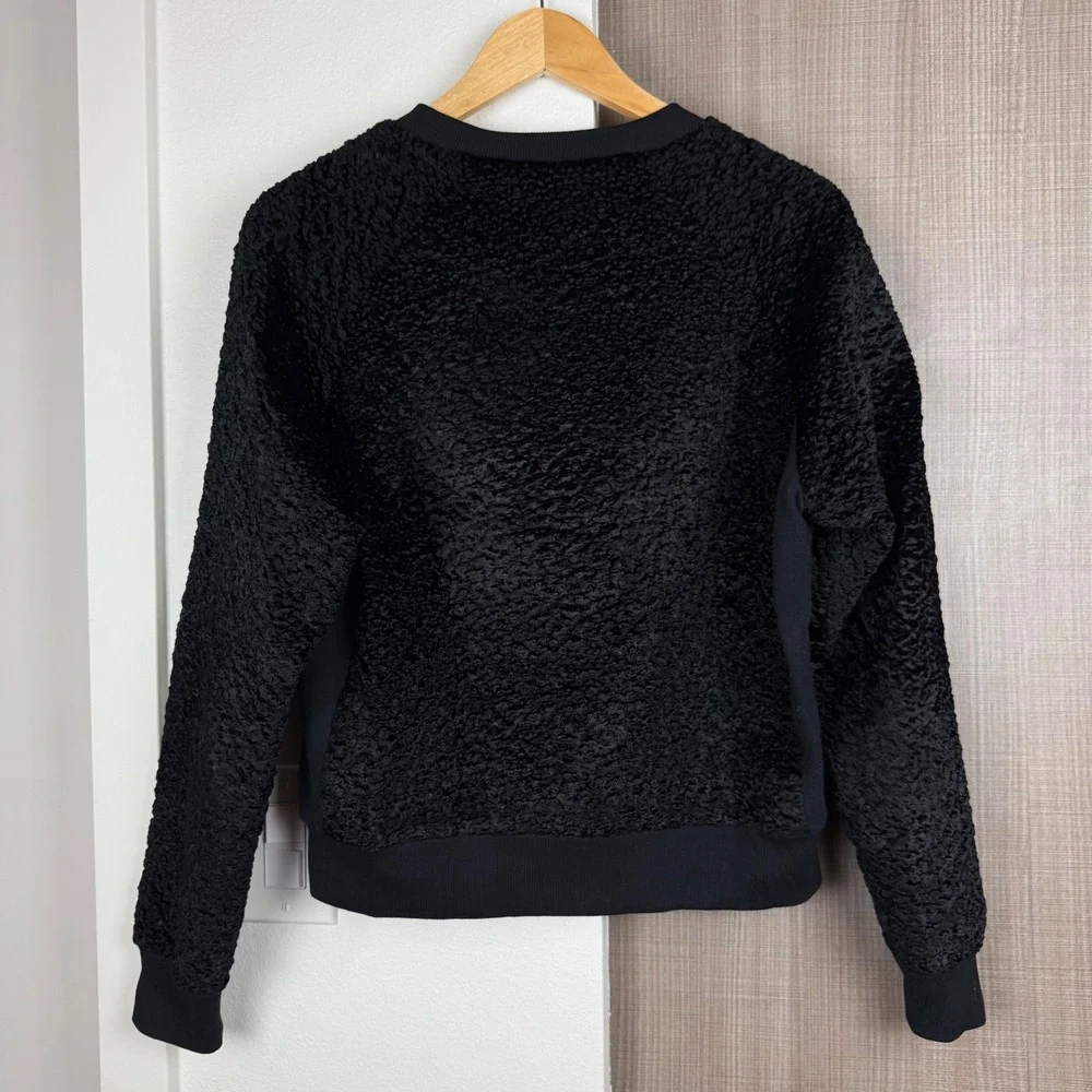 Carven‎ Black Boucle Textured Sweater